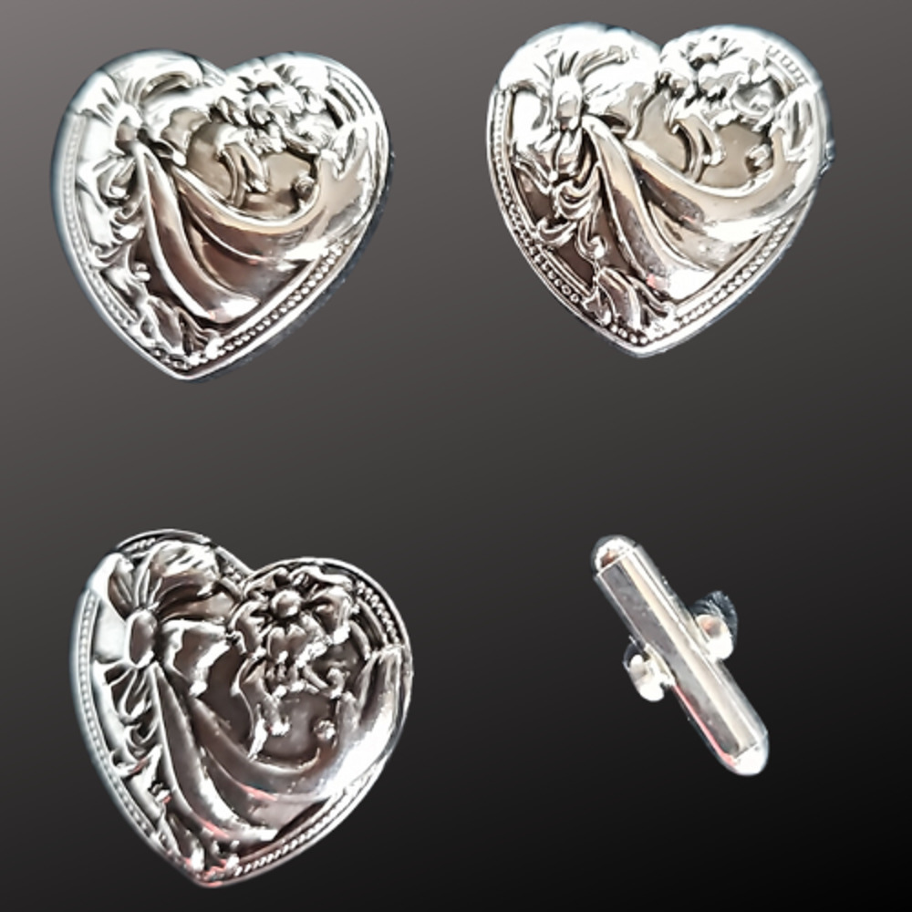 Blanket Links Horse Show Number Pins Set of 4 Heart String